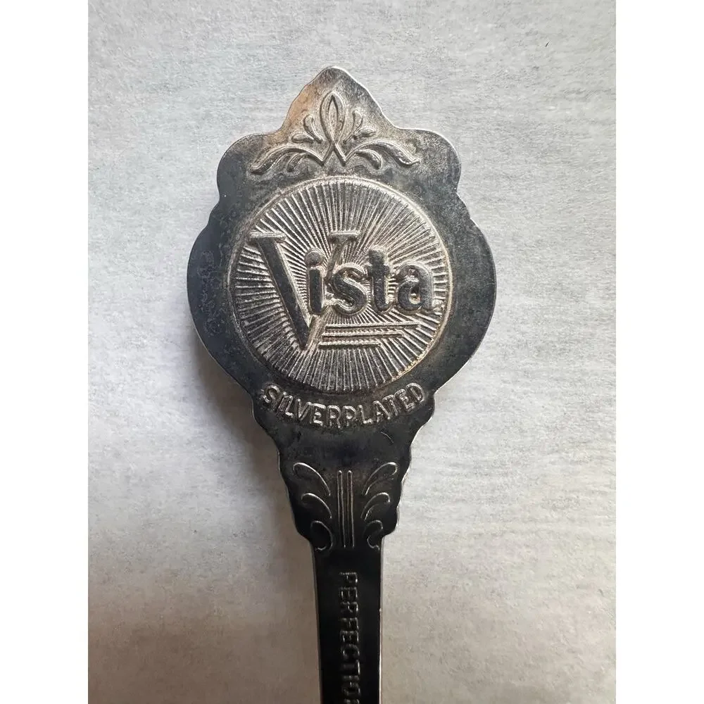 V7 Knotts Souvenir Vista Silver Plated Collectible Vintage Spoon 4